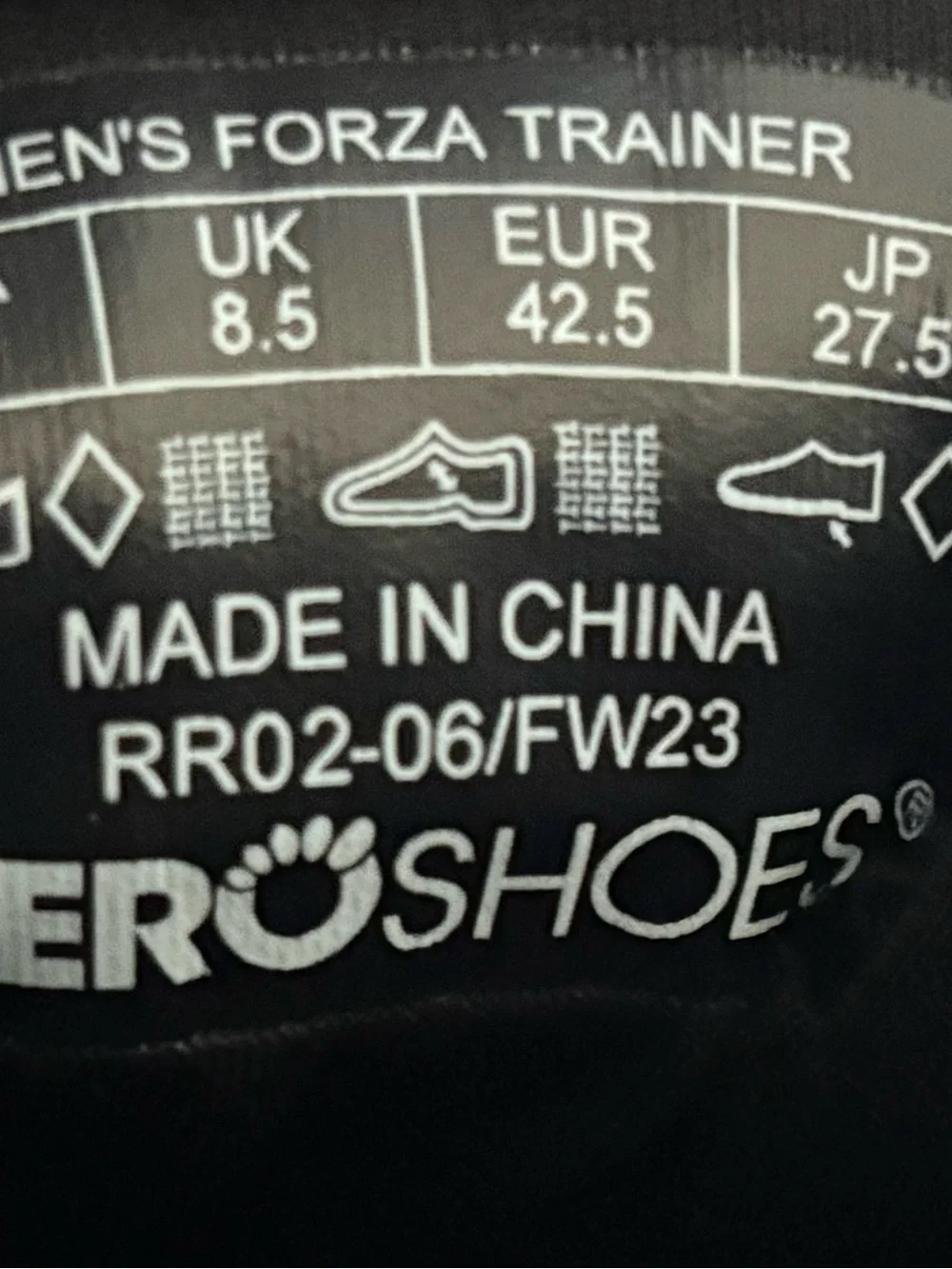 Xero Shoes Forza Trainer - Black  - Men’s 9.5 / EU 42.5 - Minimalist Barefoot